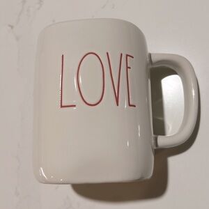 Rae Dunn Love Mug Coffee Tea Cup White